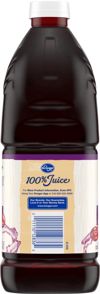 slide 2 of 4, Kroger 100% Cranberry Grape Juice Blend - 64 fl oz, 64 fl oz
