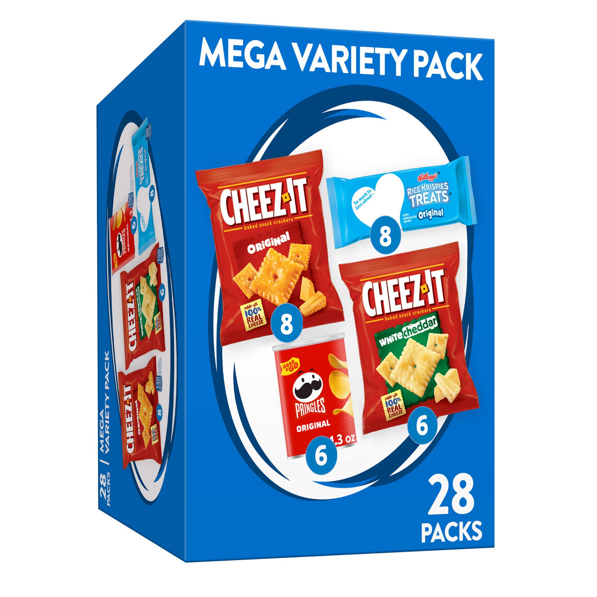 slide 1 of 7, Kellogg's Mega Variety Pack, 28.1 oz, 28 Count, 28.1 oz