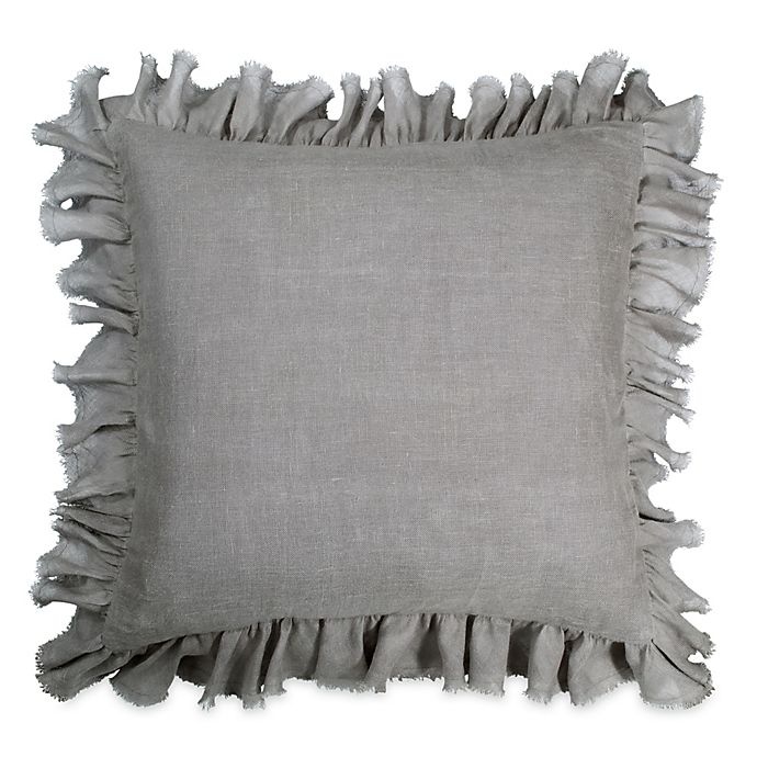 slide 1 of 1, Wamsutta Vintage Washed Linen European Pillow Sham - Charcoal, 1 ct