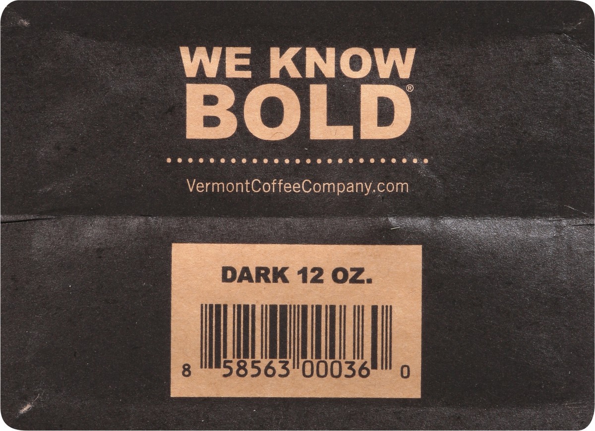 slide 12 of 12, Vermont Coffee Company Organic Dark Ground Coffee 12 oz, 12 oz