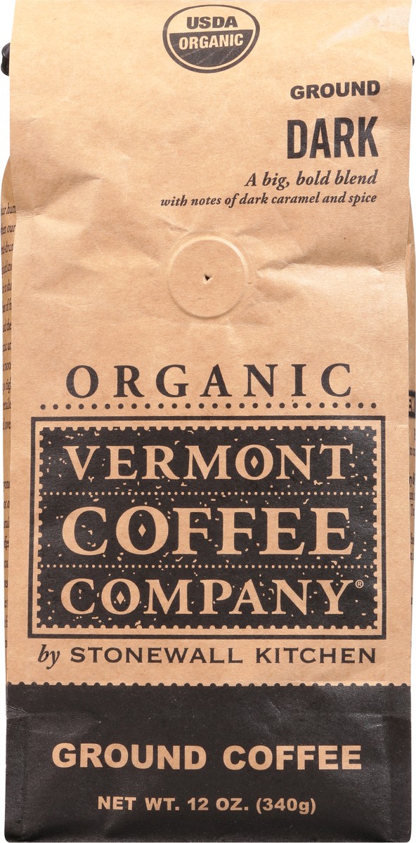 slide 2 of 12, Vermont Coffee Company Organic Dark Ground Coffee 12 oz, 12 oz