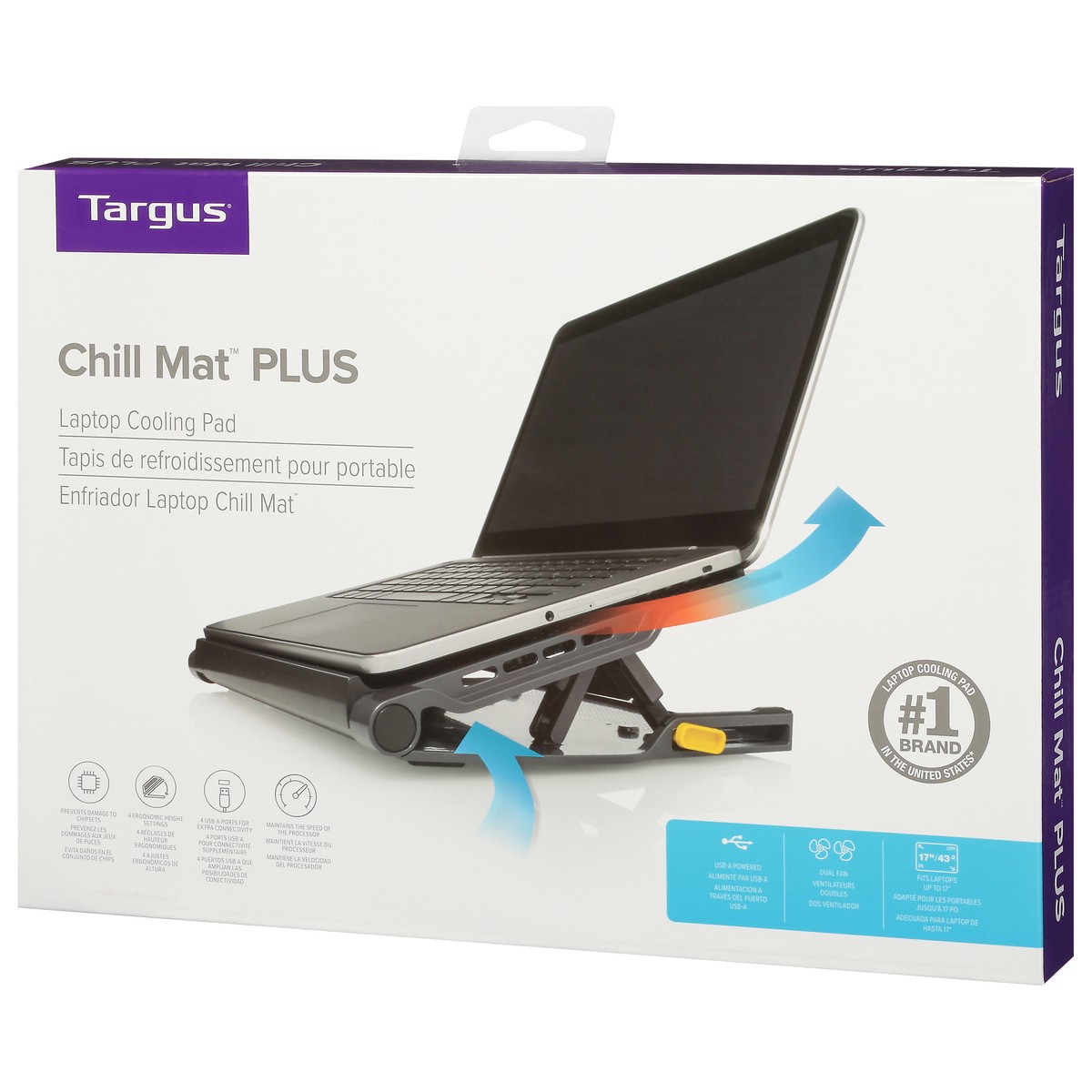 slide 5 of 9, Targus Chill Mat Plus Laptop Cooling Pad 1 ea, 1 ct