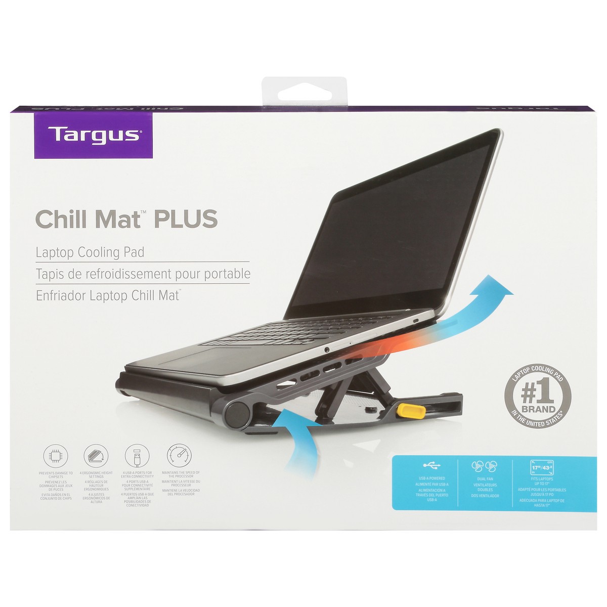 slide 1 of 9, Targus Chill Mat Plus Laptop Cooling Pad 1 ea, 1 ct