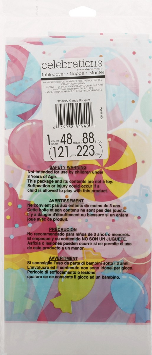 slide 9 of 10, Celebrations Candy Bouquet Tablecover 1 ea, 1 ct