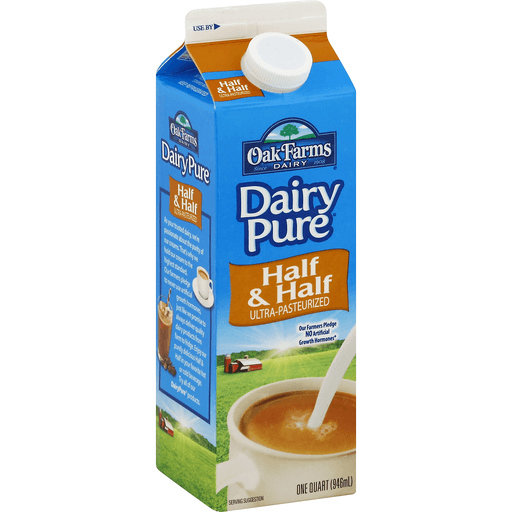 slide 2 of 2, Dairy Pure Half And Half, 1 qt