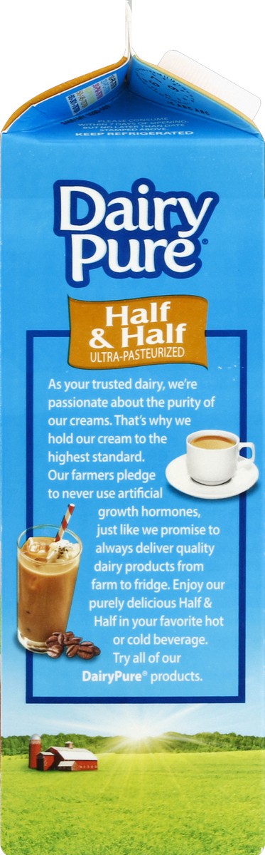 slide 3 of 5, Dairy Pure Half & Half Ultra-Pasteurized Quart, 1 qt