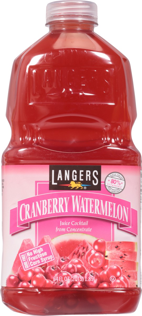 slide 12 of 12, Langers Cranberry Watermelon Juice Cocktail 64 fl oz, 64 fl oz