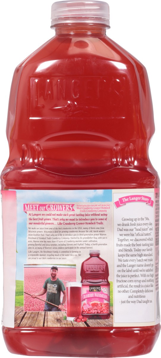 slide 2 of 12, Langers Cranberry Watermelon Juice Cocktail 64 fl oz, 64 fl oz