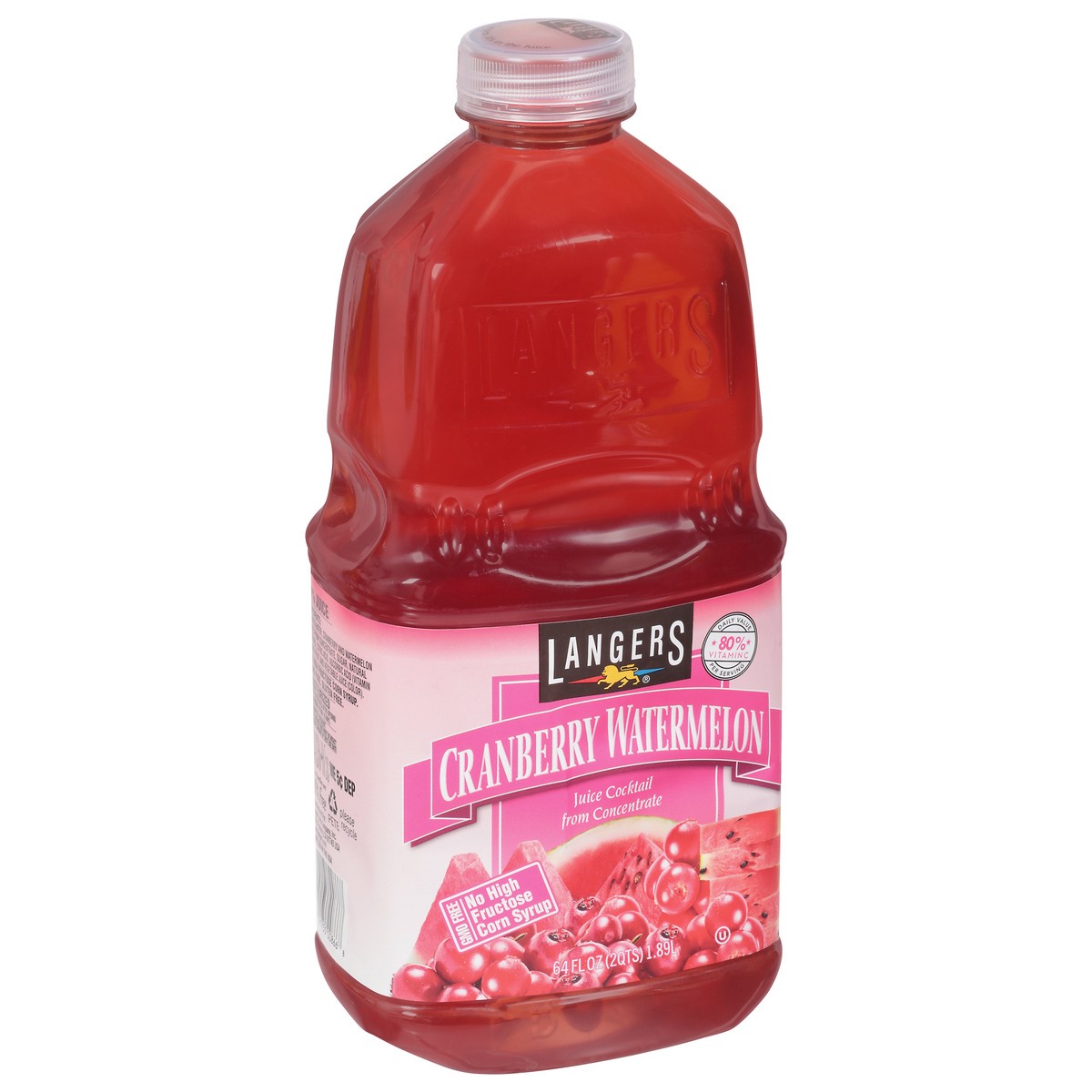 slide 3 of 12, Langers Cranberry Watermelon Juice Cocktail 64 fl oz, 64 fl oz