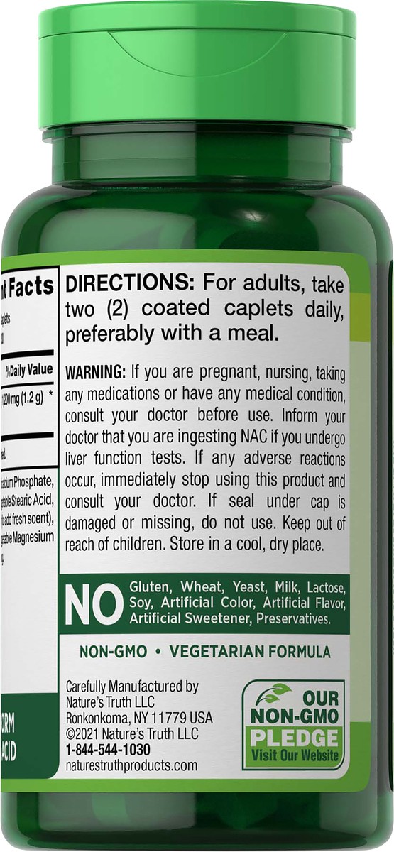 slide 2 of 5, Nature's Truth Ntnac N-Acetylcysteine, 60 ct