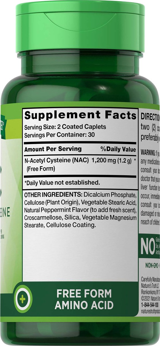 slide 5 of 5, Nature's Truth Ntnac N-Acetylcysteine, 60 ct