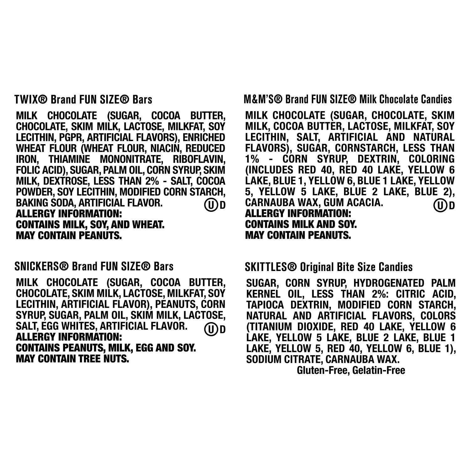 slide 3 of 3, Mixed TWIX, SNICKERS, SKITTLES & M&M'S Fun Size Valentine Exchange Candy Variety Mix 23.79-Ounce 42-Piece Bag, 23.79 oz