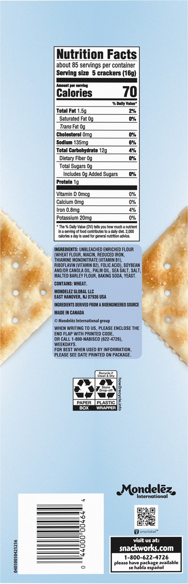 slide 7 of 9, Premium Original Saltine Crackers, 12 Packs, 48 oz