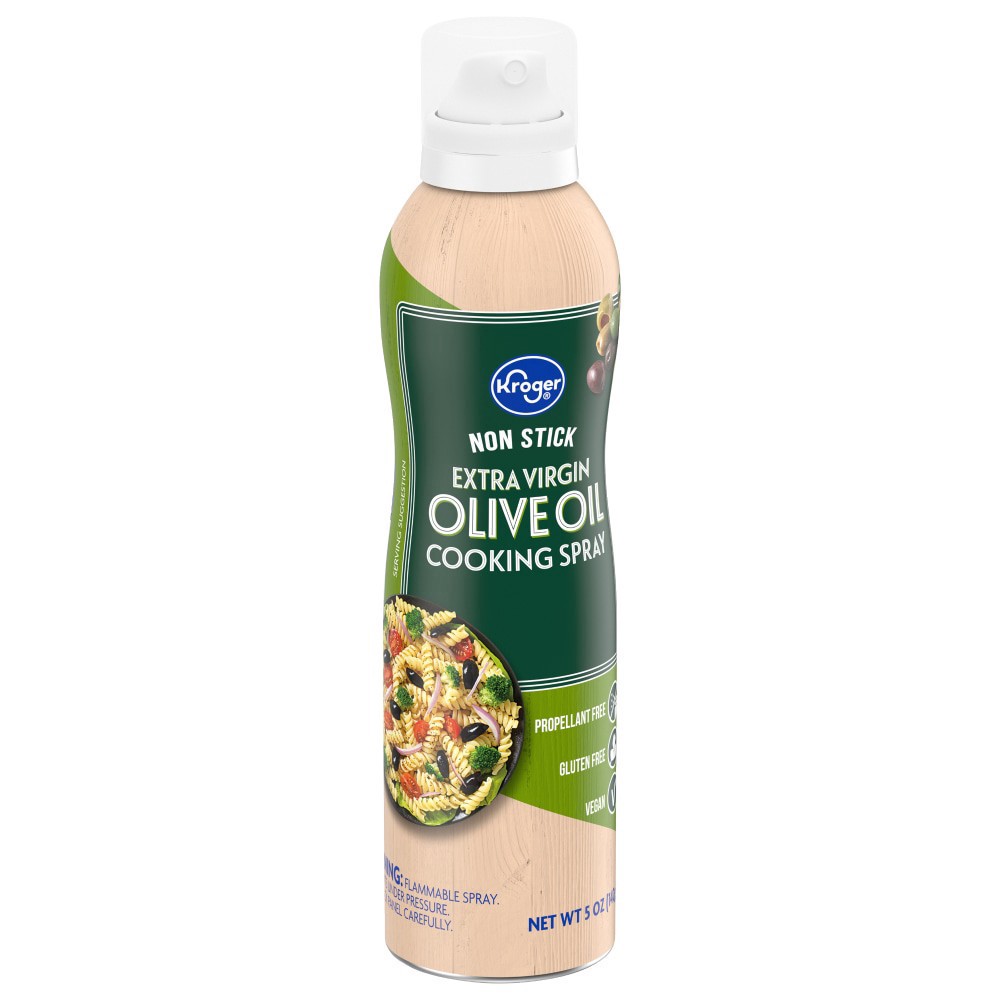 slide 3 of 5, Kroger Olive Oil Cooking Spray, 5 oz
