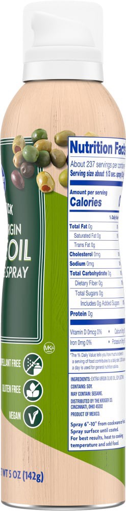 slide 4 of 5, Kroger Olive Oil Cooking Spray, 5 oz