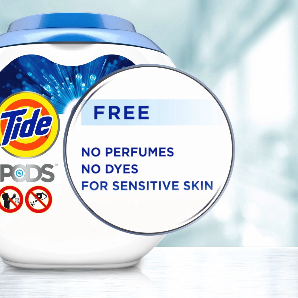 Tide PODS Ultra OXI Free Laundry Detergent Pacs, National Eczema