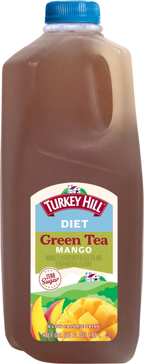 slide 3 of 3, Turkey Hill Diet Mango Green Tea 0.5 gal, 1/2 gal