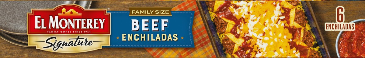 slide 2 of 12, El Monterey Signature Beef Enchiladas Family Size, 30 oz (Frozen), 30 oz