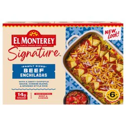 El Monterey Signature Beef Enchiladas Family Size, 30 oz (Frozen)