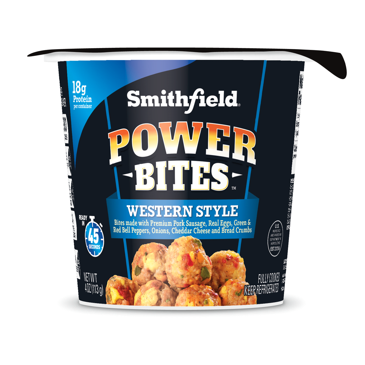 slide 1 of 1, Smithfield Western Style Breakfast Protein Omelet Bites, 4 oz