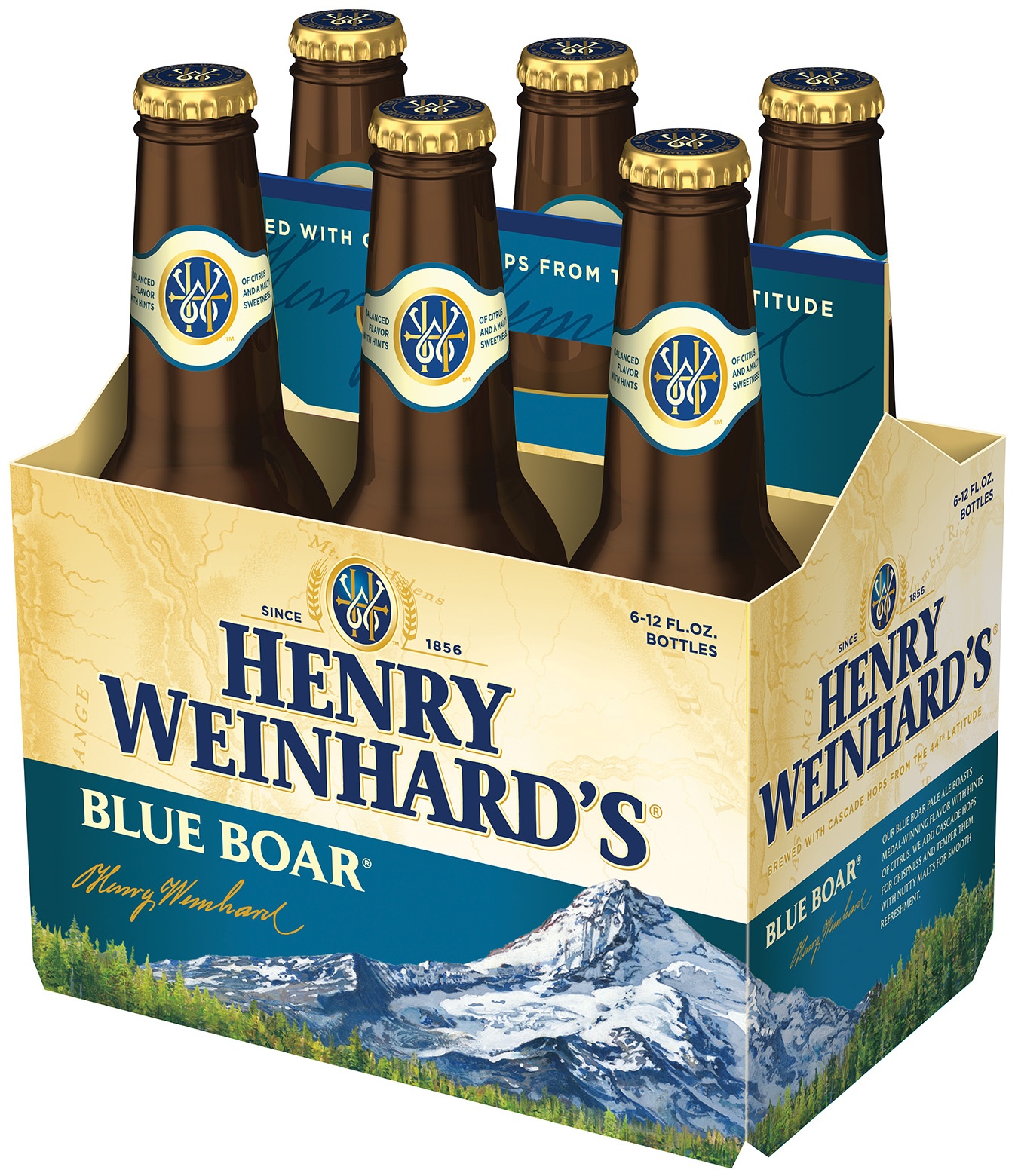 slide 1 of 1, Henry Weinhard's Blue Boar Pale Ale, 6 ct; 12 fl oz