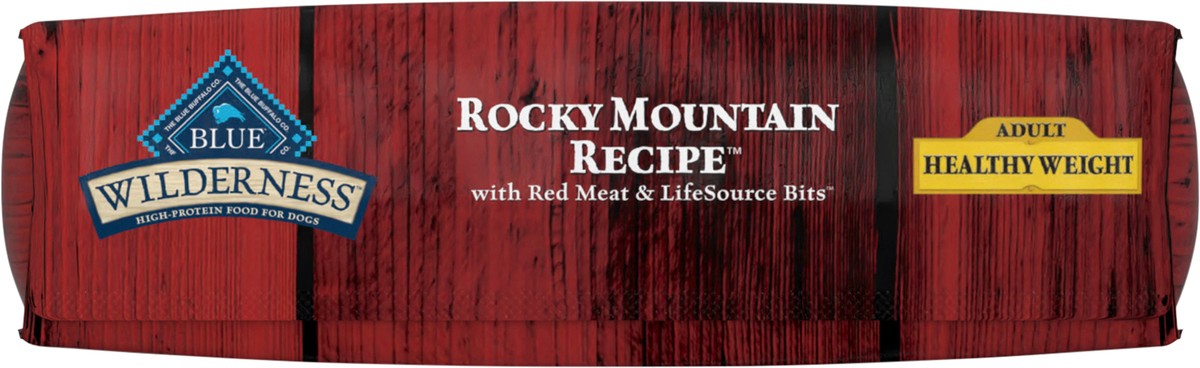 slide 3 of 12, Blue Buffalo Wilderness Rocky Mountain Recipe High Protein, Natural Adult Healthy Weight Dry Dog Food, Red Meat 22-lb, 4 lb