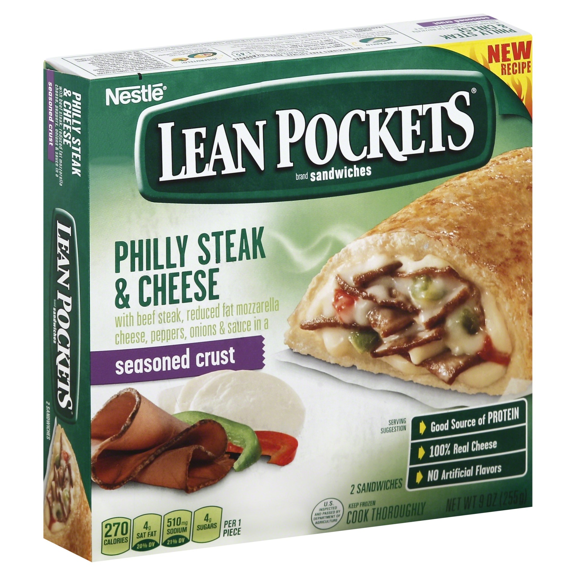 slide 1 of 1, Lean Pockets Lean Pocket Philly Steak And Cheese, 9 oz