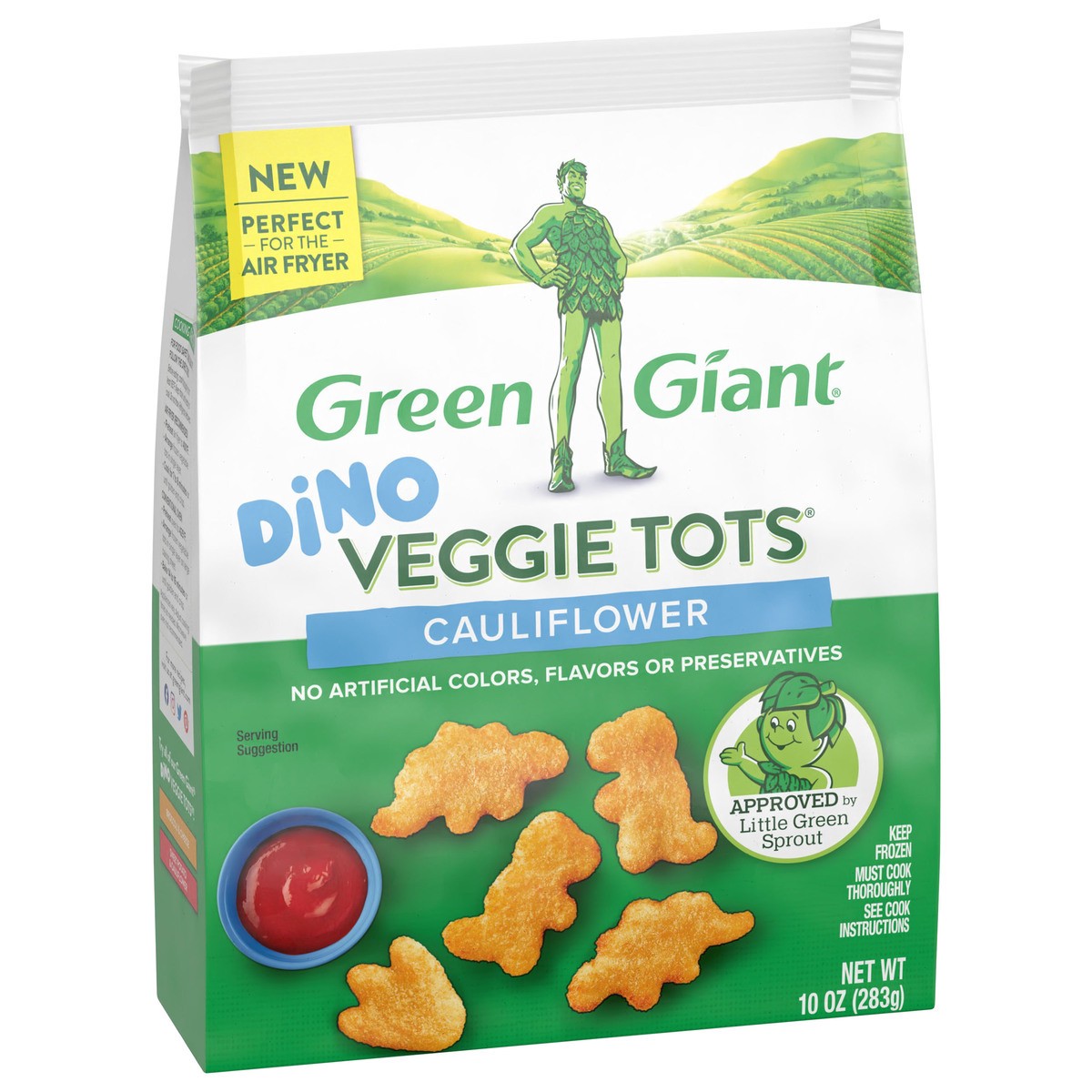 slide 4 of 9, Green Giant Dino Veggie Tots, Cauliflower, Dino, 10 oz