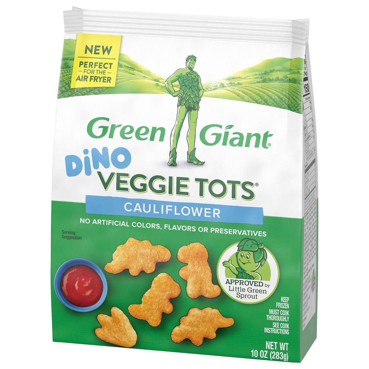 slide 9 of 9, Green Giant Dino Veggie Tots, Cauliflower, Dino, 10 oz