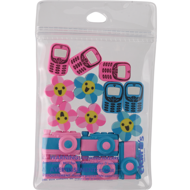 slide 1 of 1, CLAIRES Con 15Pc Eraser Daisy/Game, 1 ct