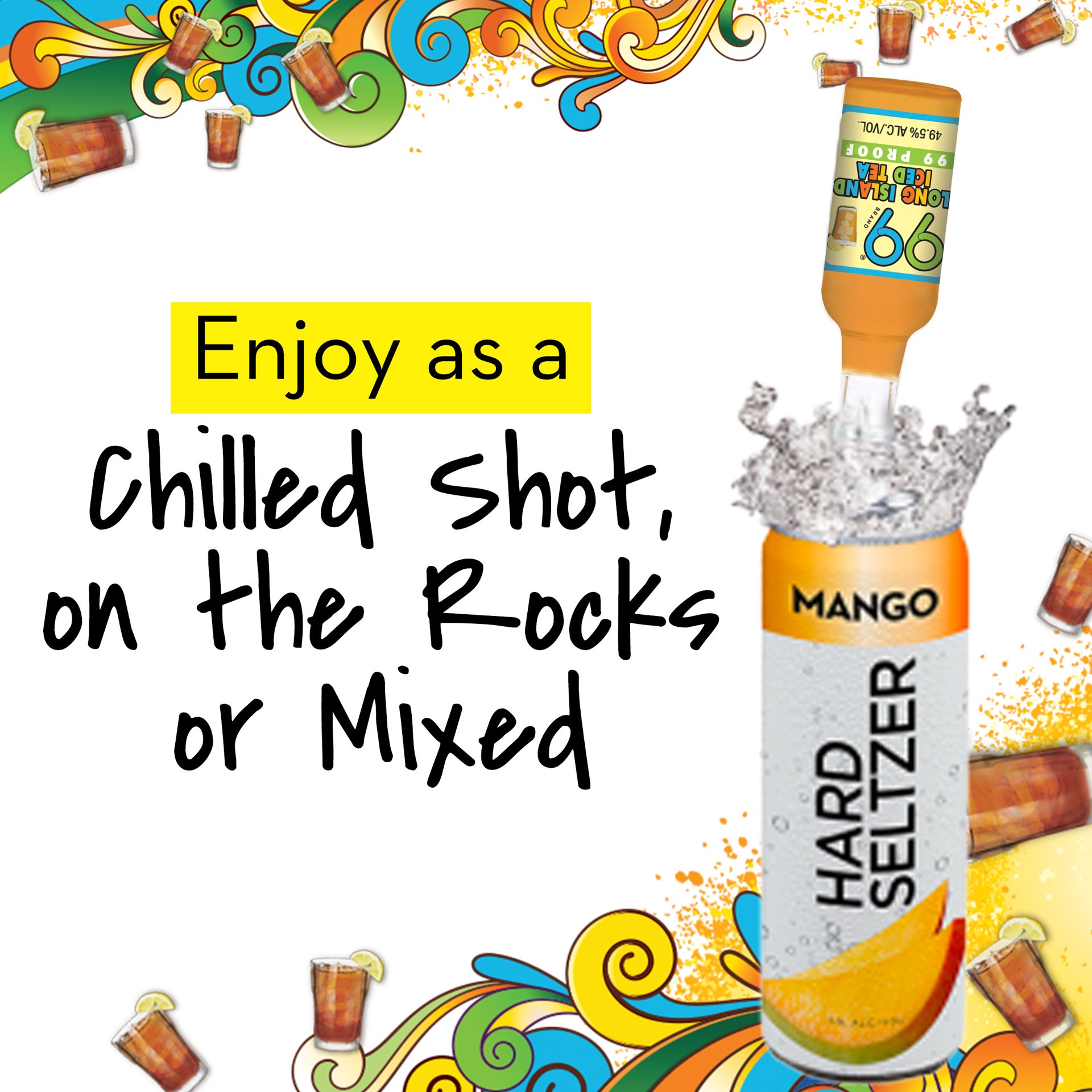 slide 2 of 5, 99 Brand -99- Long Island Iced Tea, 50 ml