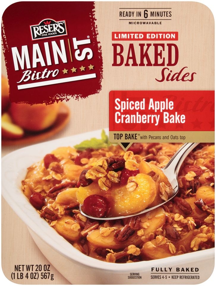 slide 1 of 4, Reser's Main Street Bistro Baked Sides Sliced Apple Cranberry Bake, 20 oz