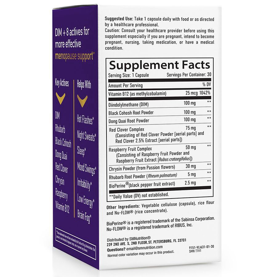 slide 2 of 2, SMNutrition Capsules Extra Strength Menopause Support 30 ea, 30 ct