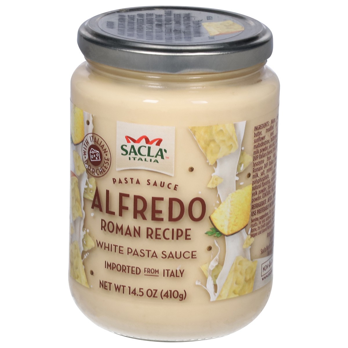 slide 3 of 9, Sacla Italia White Alfredo Pasta Sauce 14.5 oz, 14.5 oz