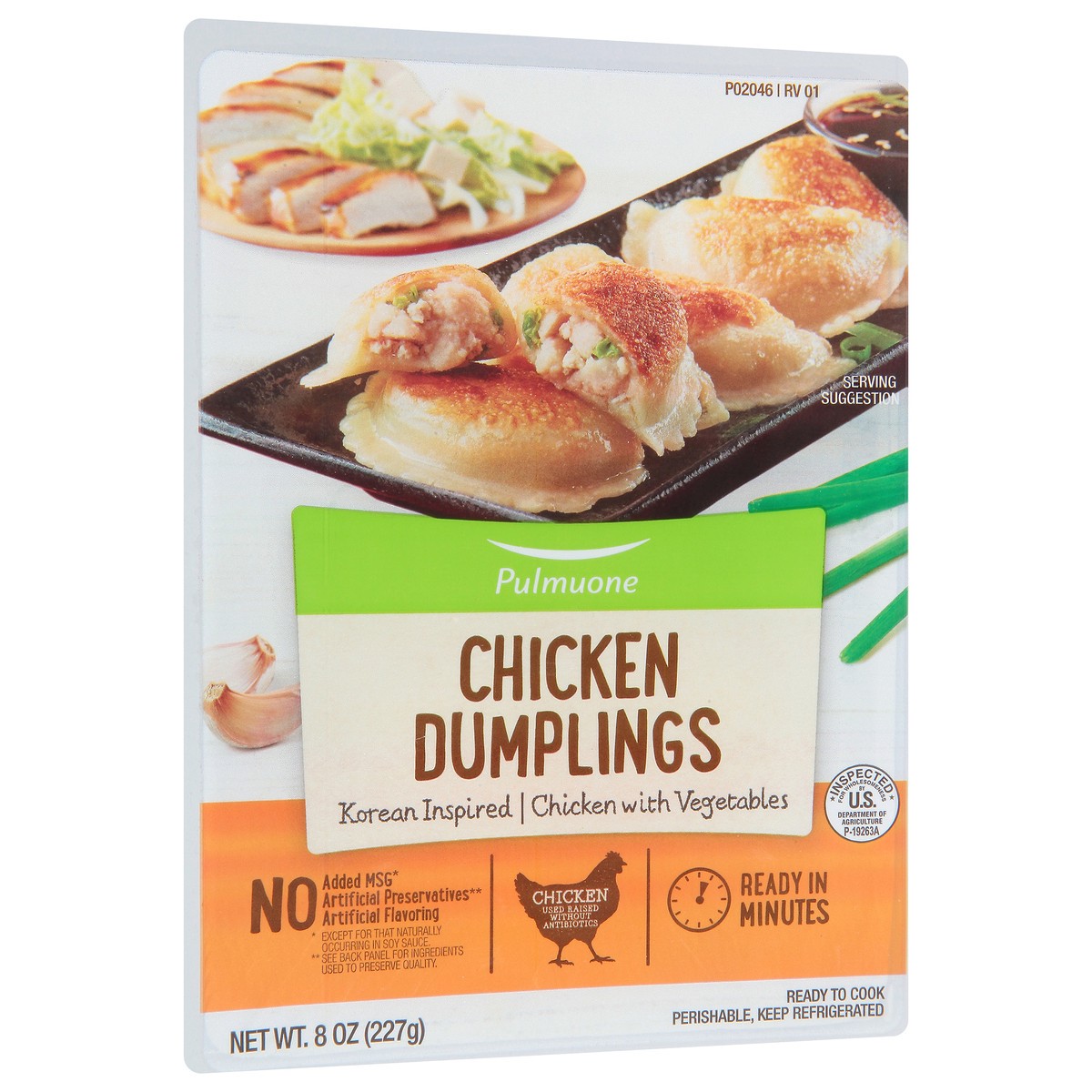 slide 8 of 11, Pulmuone Chicken Potstickers with a Packet of Sauce 8 oz, 8 oz