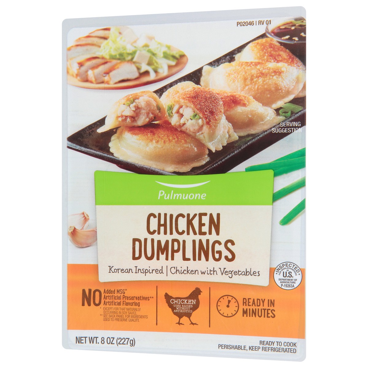 slide 10 of 11, Pulmuone Chicken Potstickers with a Packet of Sauce 8 oz, 8 oz