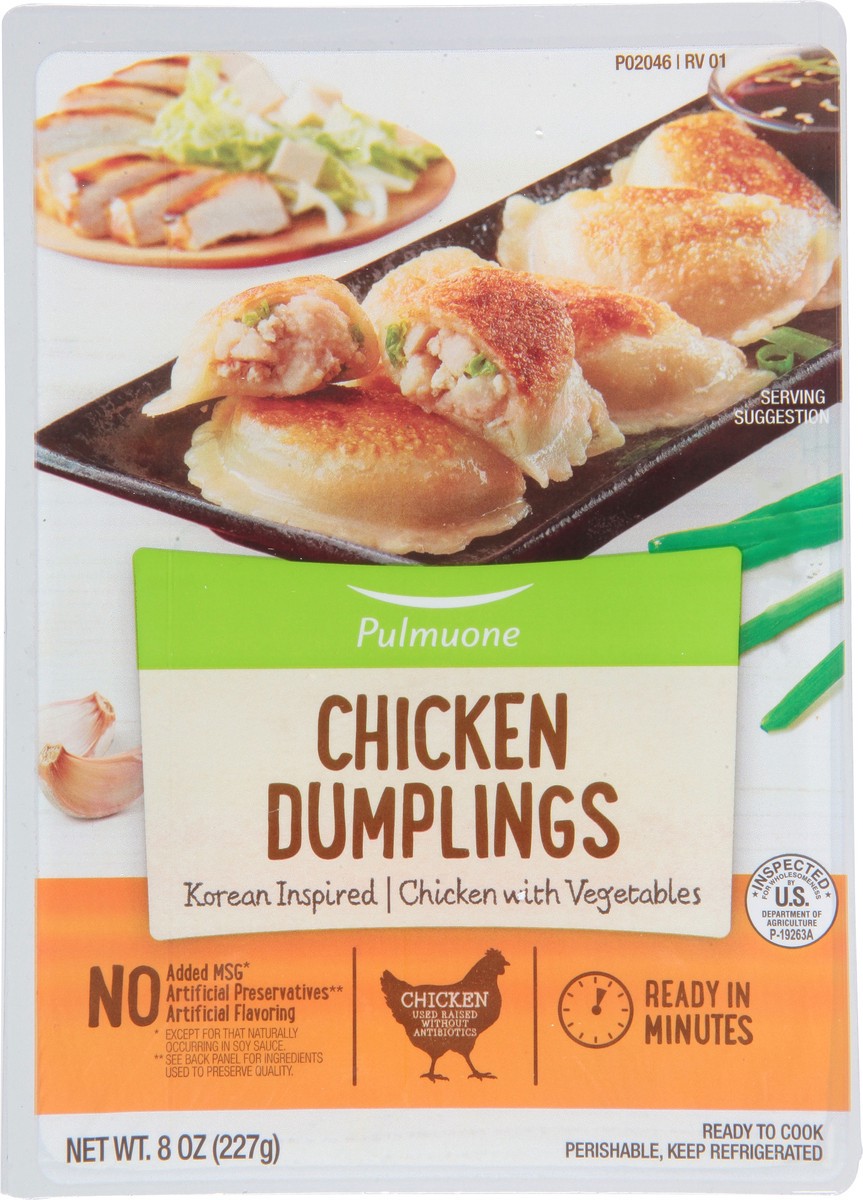 slide 2 of 11, Pulmuone Chicken Potstickers with a Packet of Sauce 8 oz, 8 oz