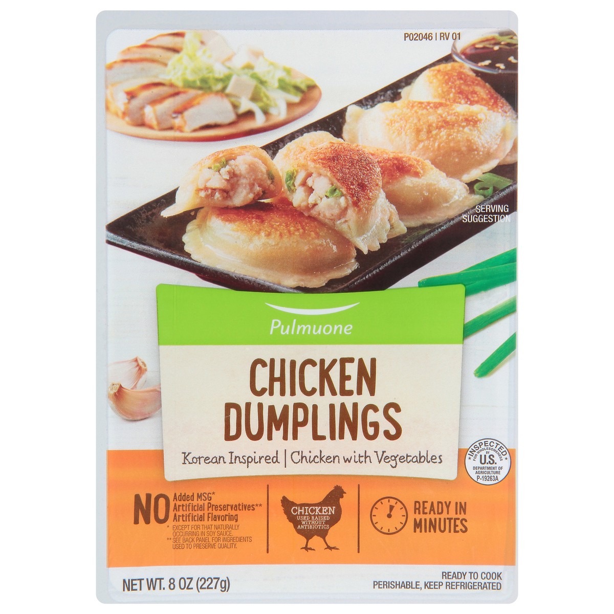 slide 6 of 11, Pulmuone Chicken Potstickers with a Packet of Sauce 8 oz, 8 oz