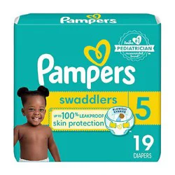 Pampers Swaddlers Active Size 5 Baby Diaper - 19 Count