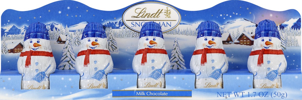 slide 2 of 4, Lindt Mini Milk Chocolate Snowmen, 5 ct; 1.7 oz