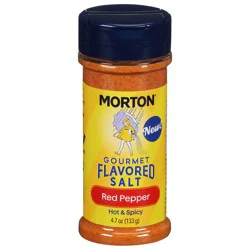 Morton Gourmet Flavored Hot & Spicy Red Pepper Salt 4.7 oz