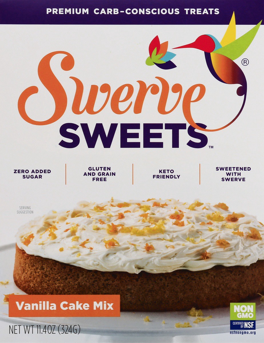 slide 3 of 9, Swerve Sweets Vanilla Cake Mix, 11.4 oz