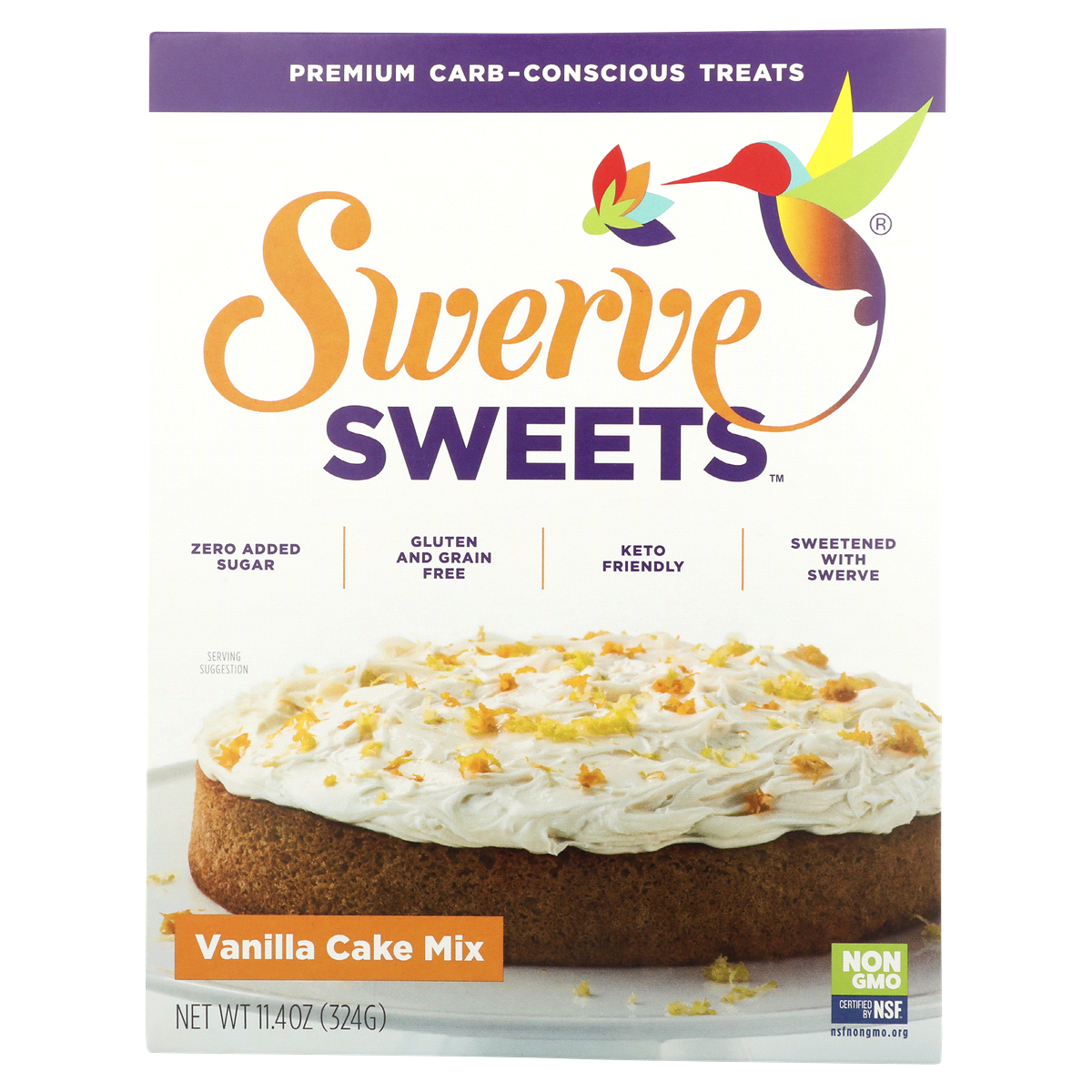 slide 1 of 1, Swerve Sweets Vanilla Cake Mix, 11.4 oz