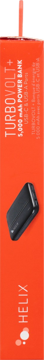 slide 9 of 9, Helix TuboVolt+ 5000 mAh Portable Size Power Bank 1 ea, 1 ct