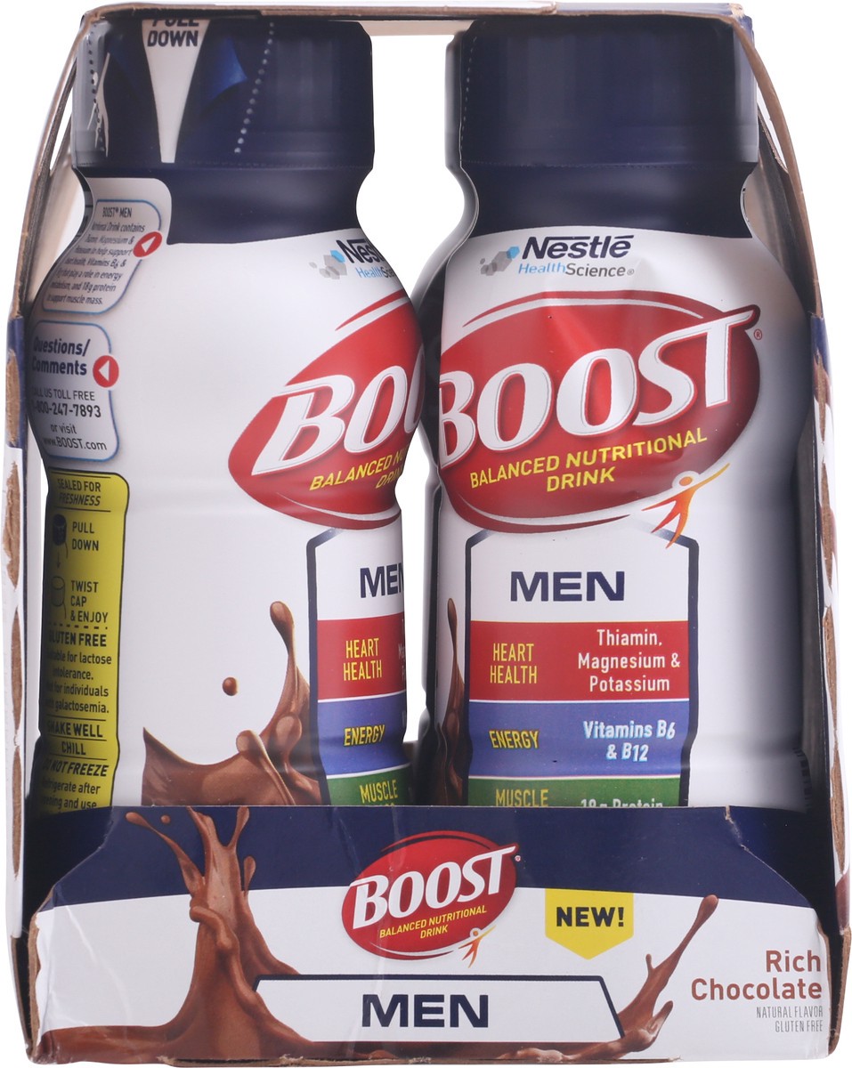 slide 3 of 13, Boost MEN Rich Chocolate - 6 ct; 8 fl oz, 6 ct; 8 fl oz