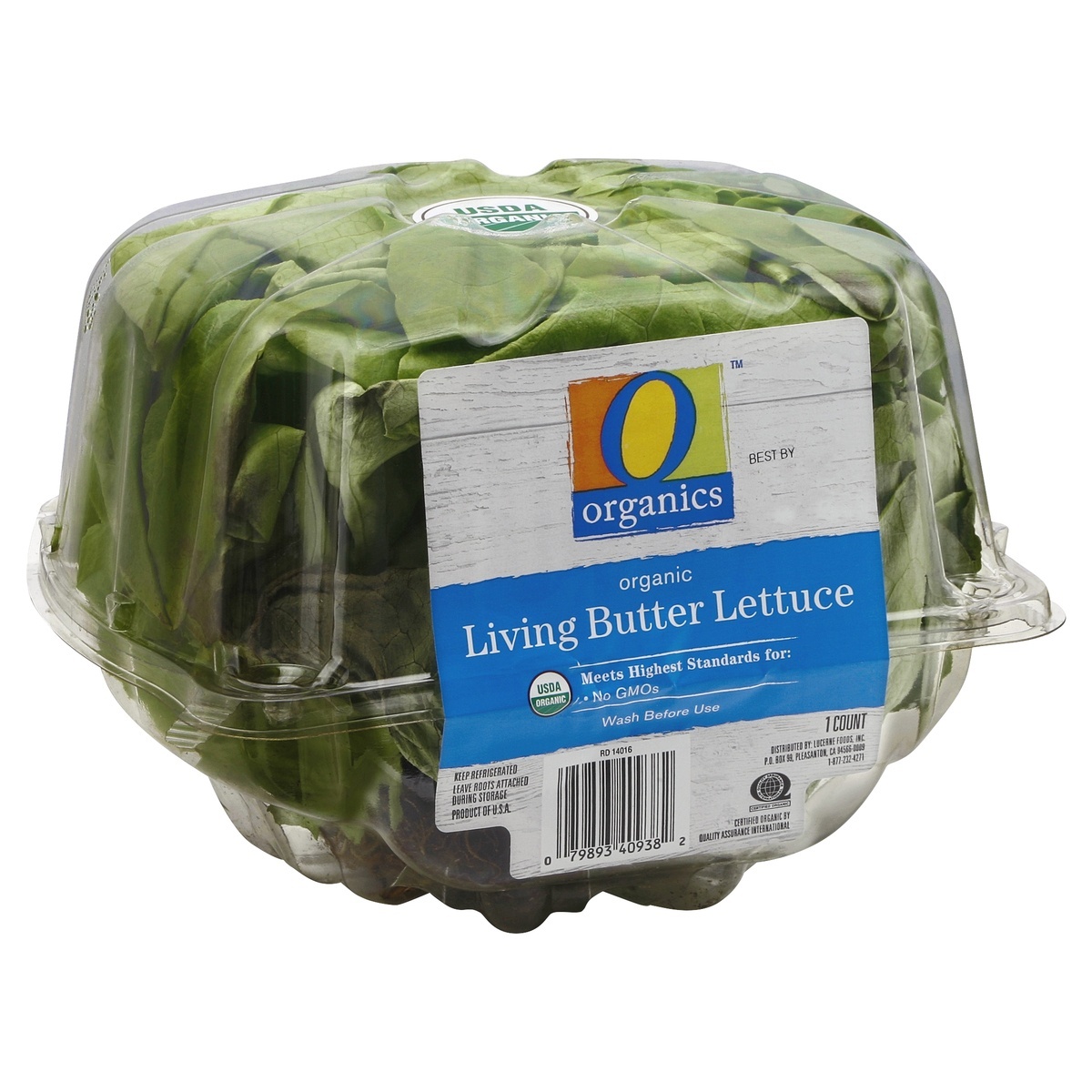 slide 1 of 1, O Organics Organic Living Butter Lettuce, 