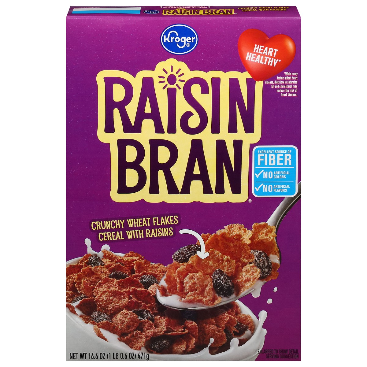 slide 1 of 3, Kroger Raisin Bran Cereal, 18.7 oz