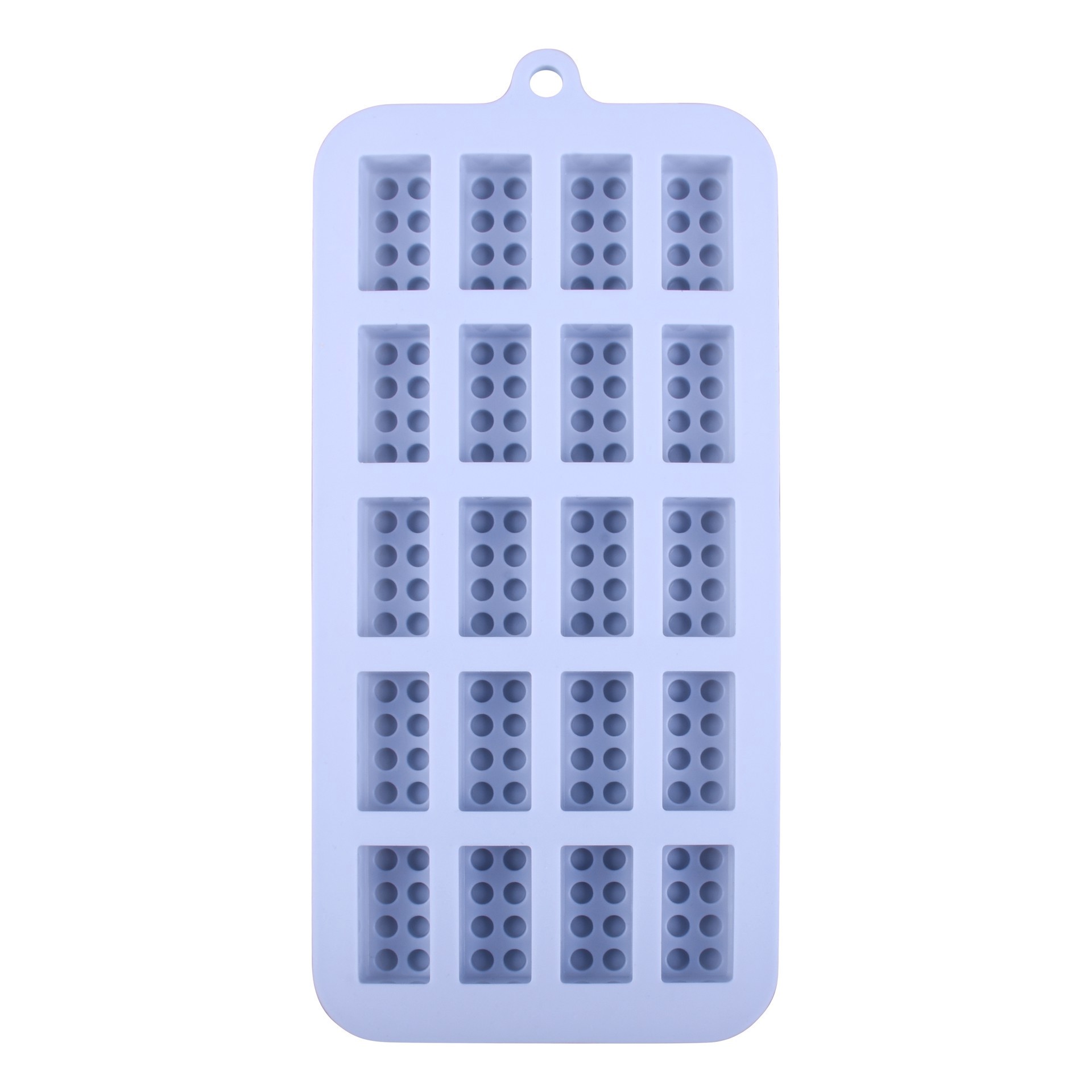 slide 2 of 4, Toy Bricks Silicone Candy Mold By Makery, 8.87 in x 0.59 in