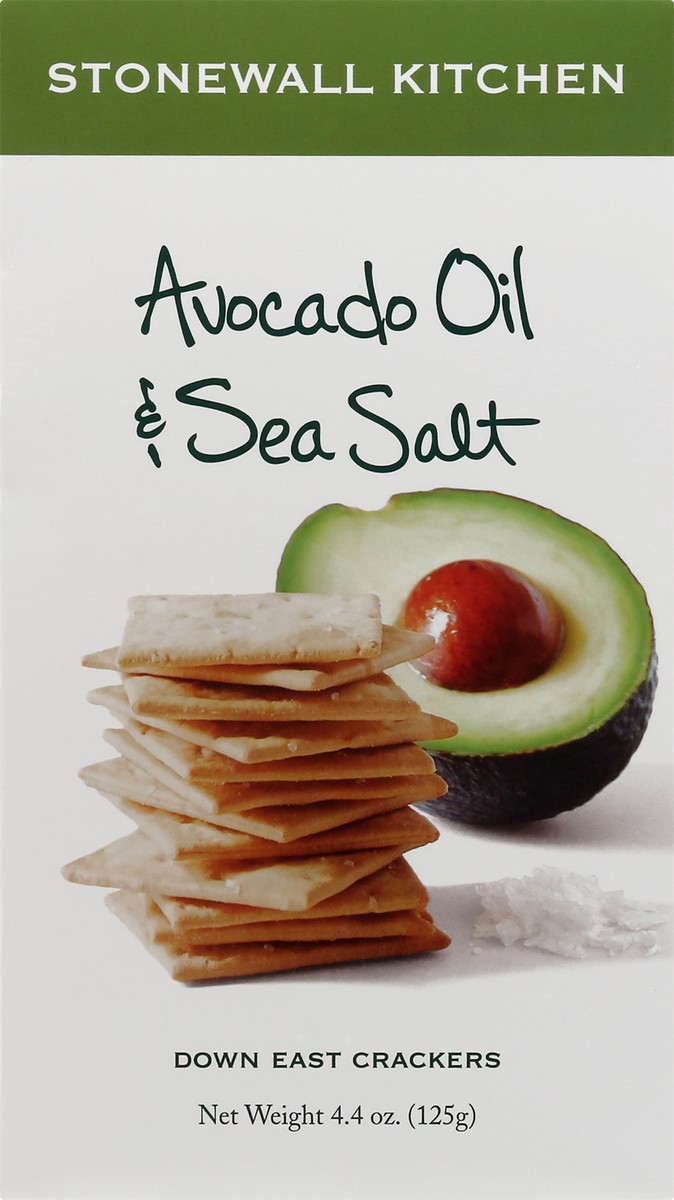 slide 13 of 13, Stonewall Kitchen Avocado Oil & Sea Salt Down East Crackers, 4.4 oz