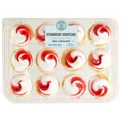 Bakery Fresh Goodness Strawberry Mini Cupcakes
